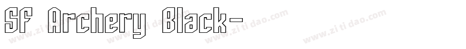SF Archery Black字体转换